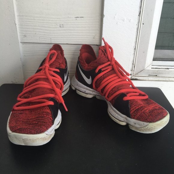 Nike Men's Zoom Kevin Durant KD 10 Red Velvet Basketball Shoes Sneakers size 8.5 - Picture 3 of 15
